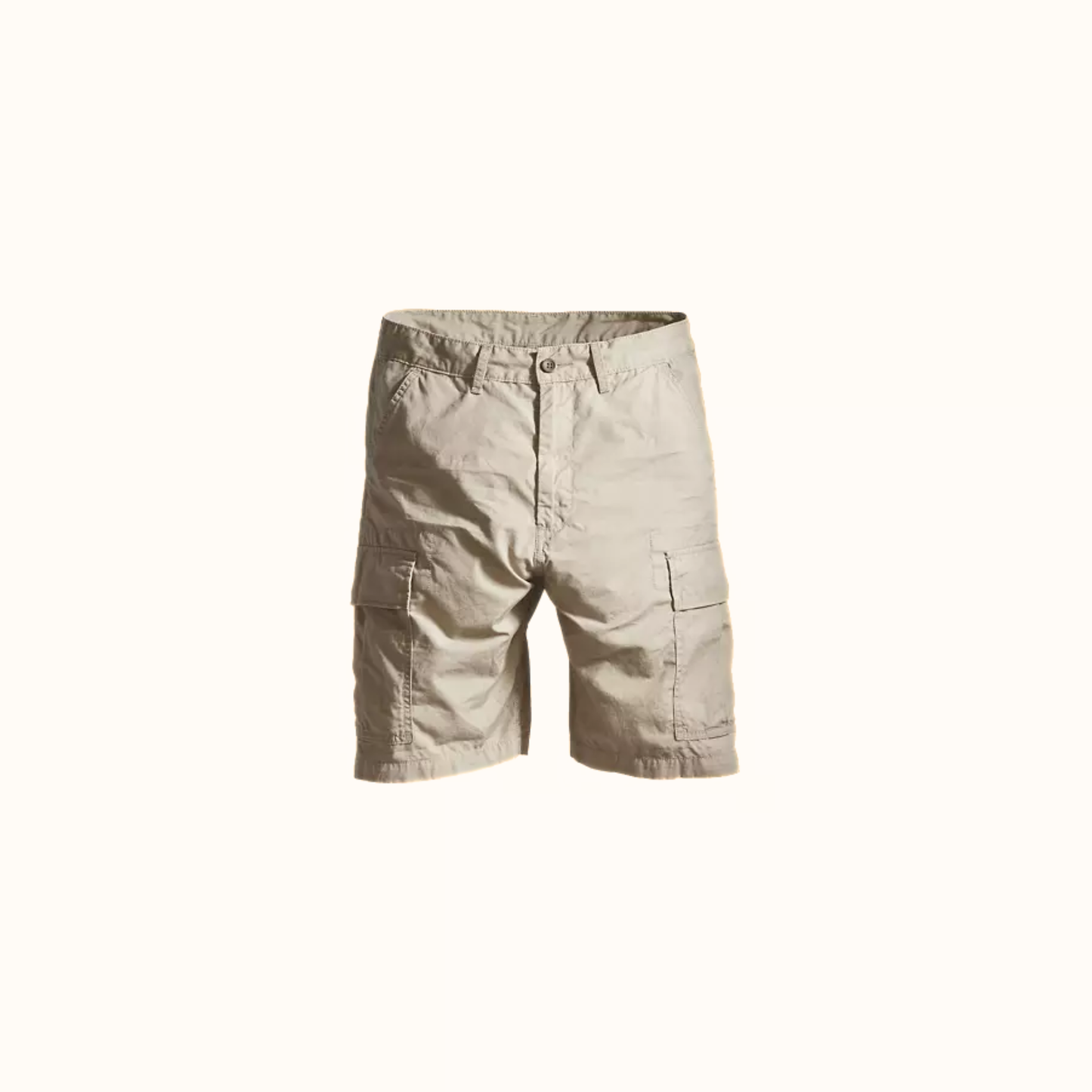 Levi’s Carrier Cargo 9.5” Men’s Shorts front view in beige
