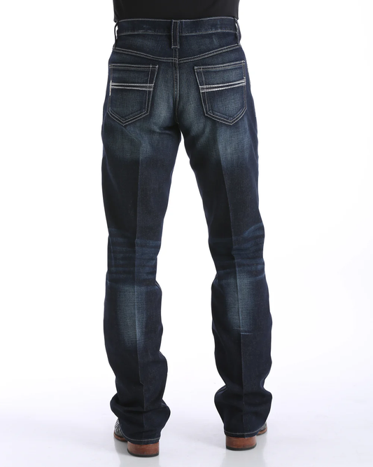 Rear view of Cinch Men’s Carter 2.4 Performance Jeans