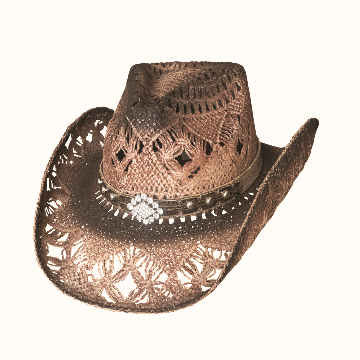 Bullhide Magnificent Toyo straw cowboy hat in brown