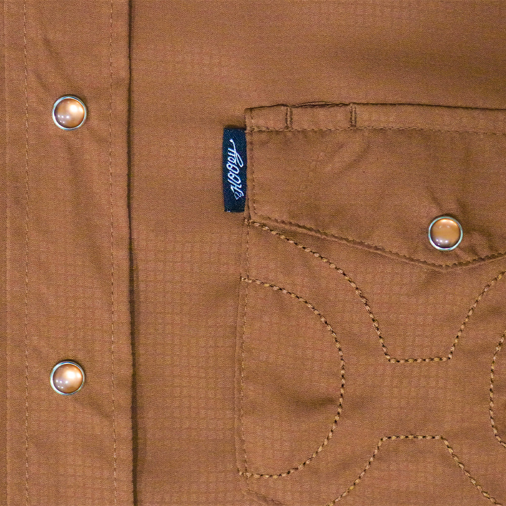 Hooey Sol Brownout Long Sleeve Pearl Snap Shirt pocket detail