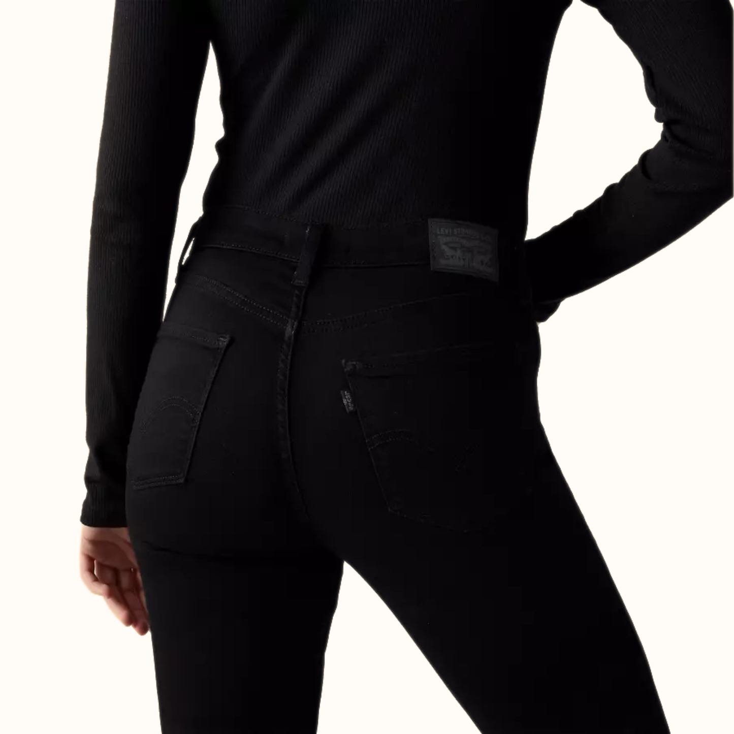 Levi’s Classic Bootcut Women’s Jeans in black back view