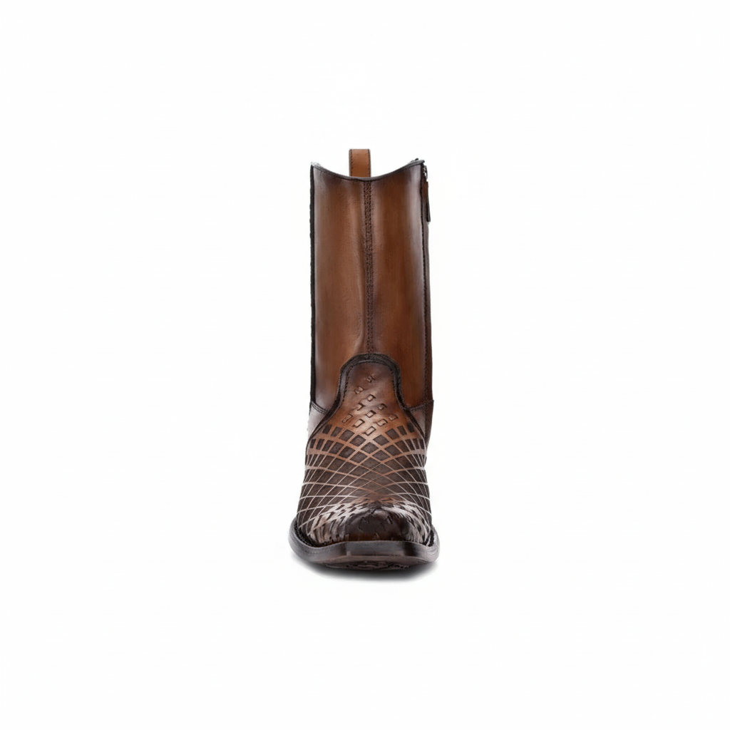 Maple Woven Narrow Square Toe Boot