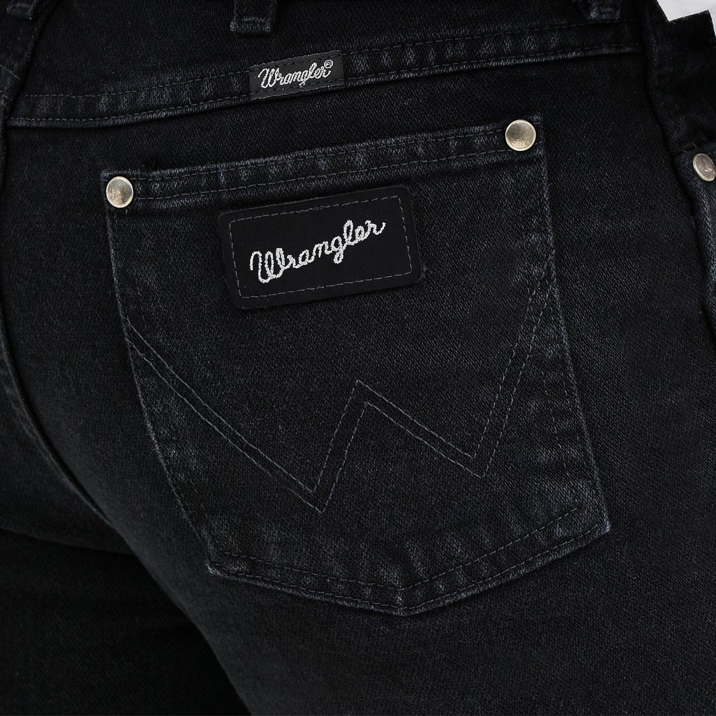 Rear view of Wrangler Cowboy Cut Silver Edition Slim Fit Jeans