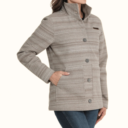 Cinch Women’s Wool Twill Jacket angled front view