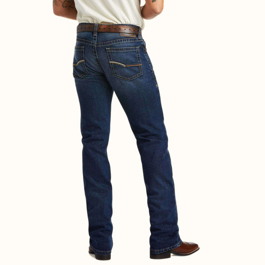Ariat M1 Vintage Stretch Esteban Stackable Straight Leg Men’s Jeans back view