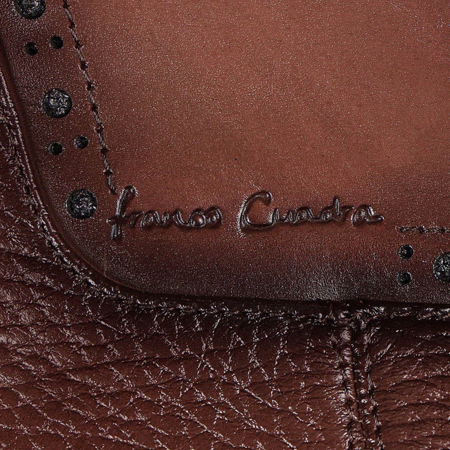 Cuadra Men’s Brown Dress Casual Honey Leather Boots leather detail
