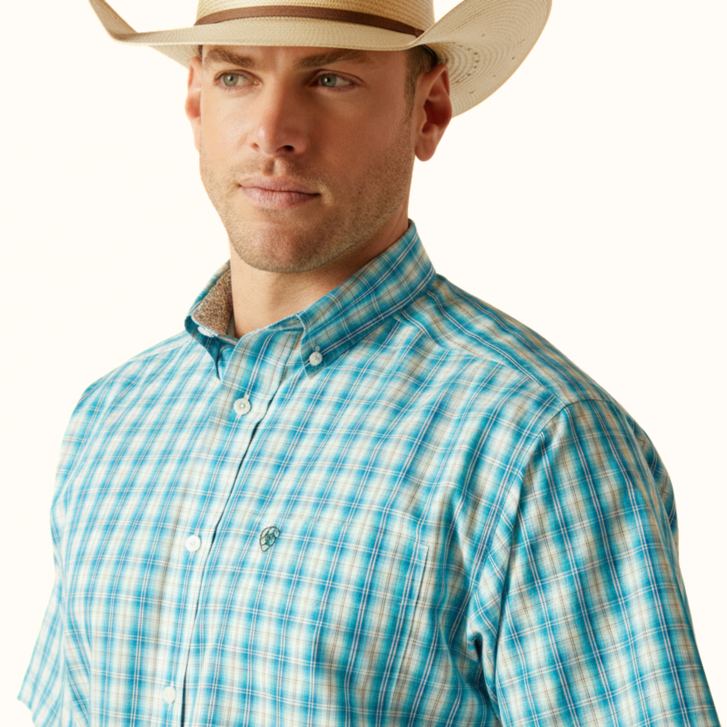 Ariat Wrinkle Free Kyle Classic Fit Shirt front close-up view