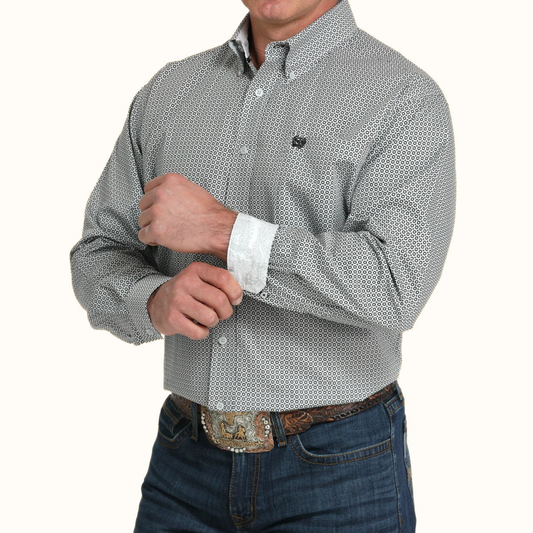 Cinch Men’s Classic Fit Button-Down Western Shirt front angle view