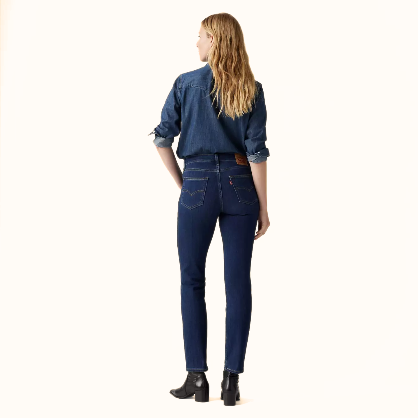 Levi’s 724 High Rise Slim Straight Women’s Jeans back view