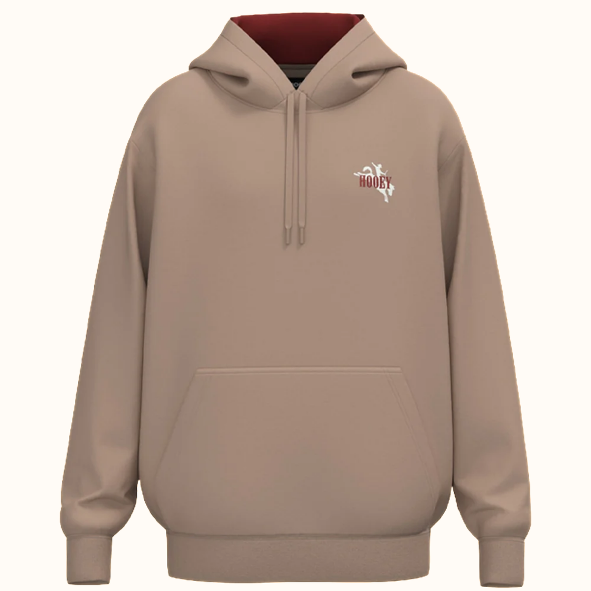 Hooey Wild Ride Hoodie in tan front view