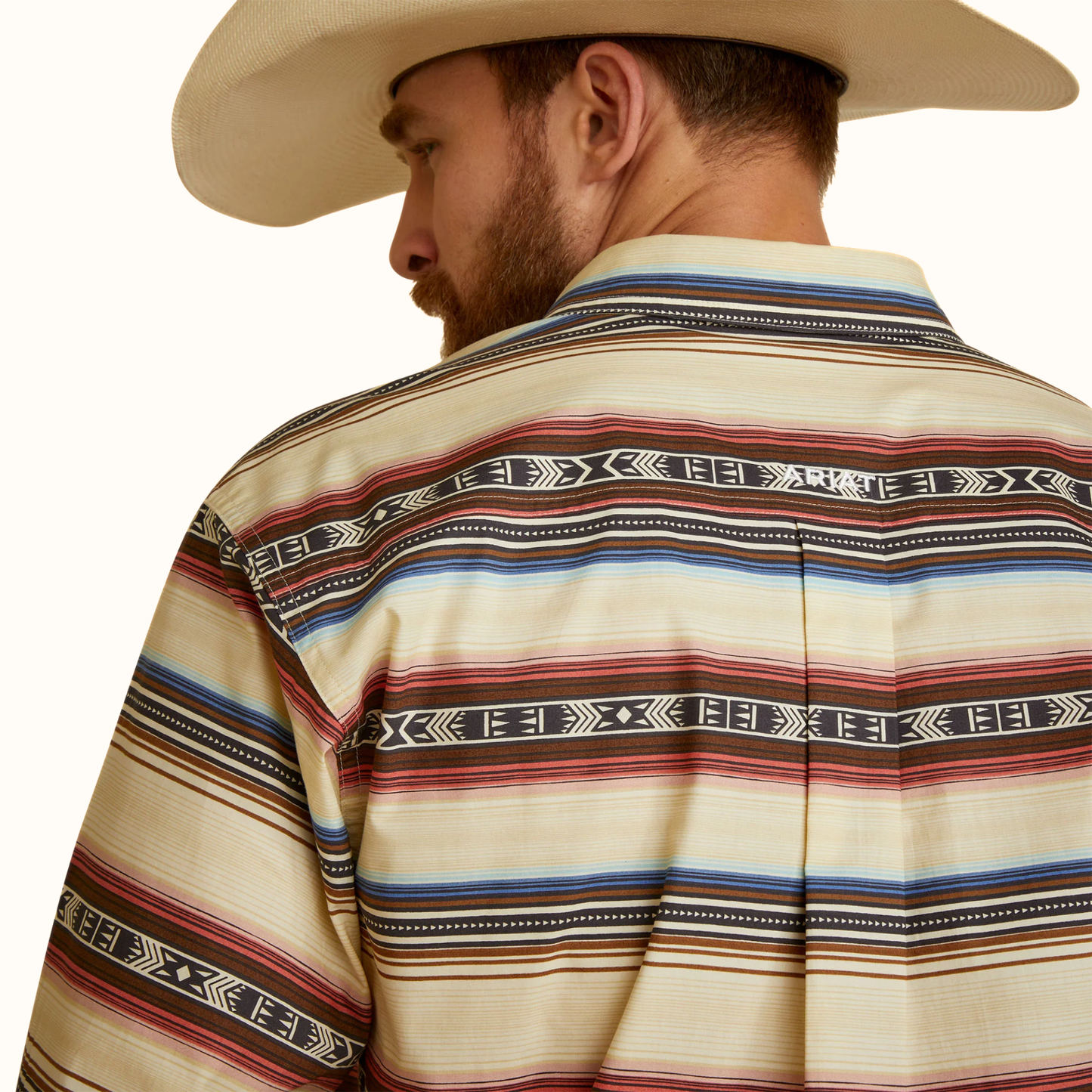 Ariat Team Darren Fitted Shirt back collar view