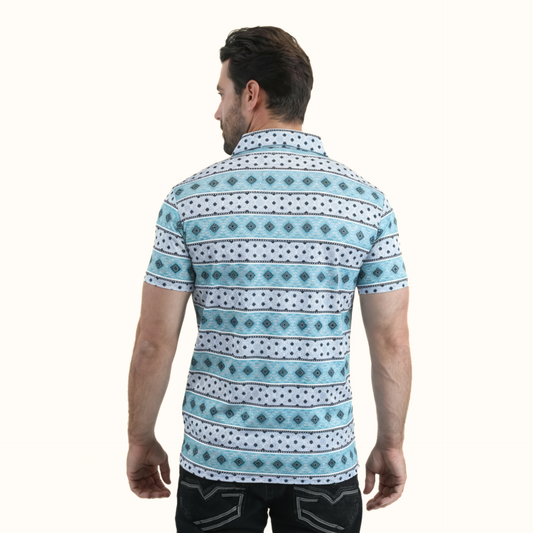 Platini Performance Aztec Polo back view