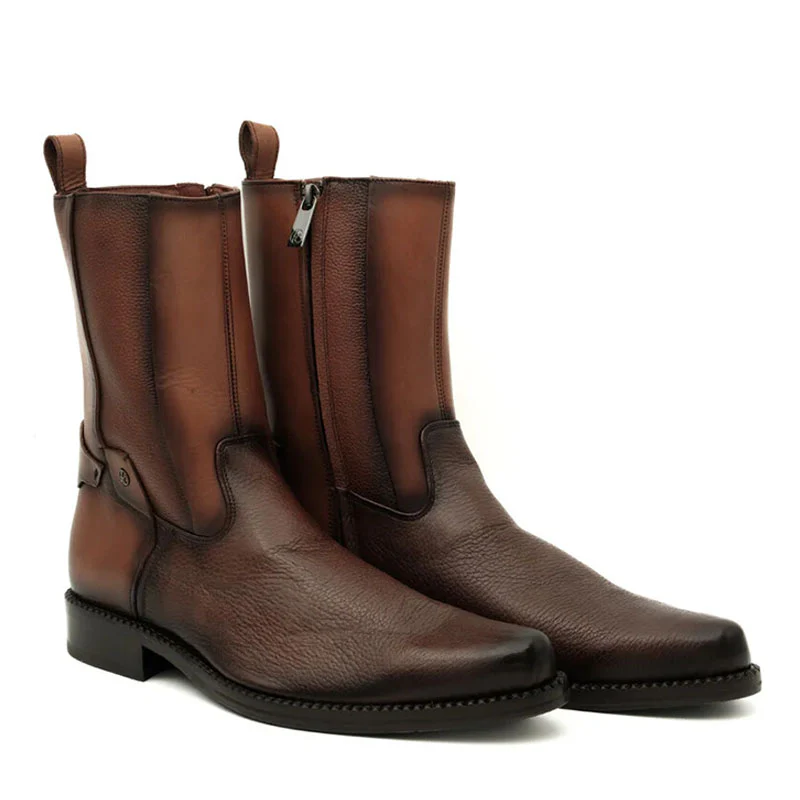 Bota Casual de Tobillo con Cremallera Honey Deer