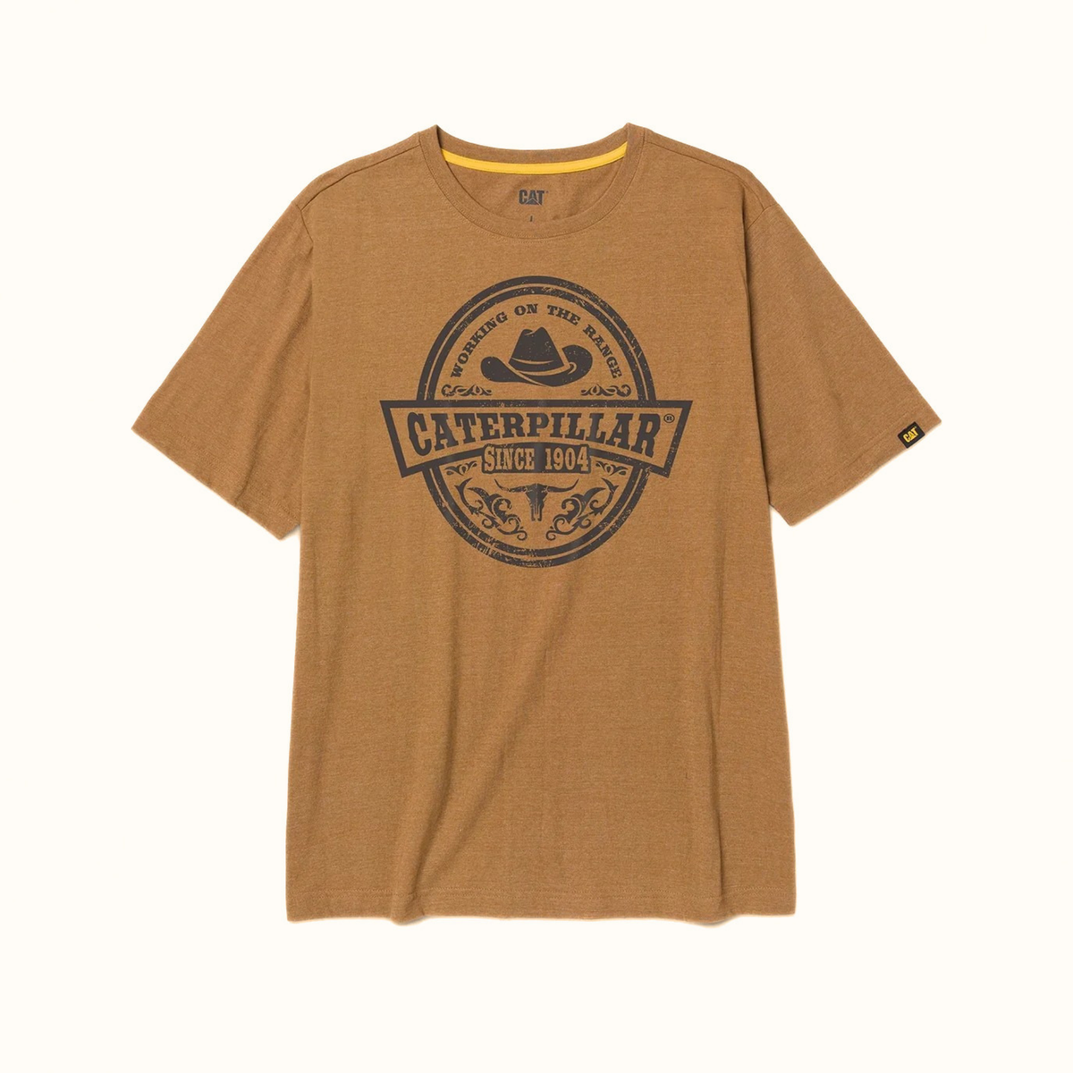 CAT Ranch men’s graphic T-shirt front view