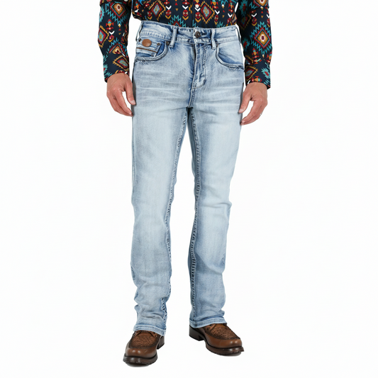 Holt Men's Light Blue Boot Cut Jeans