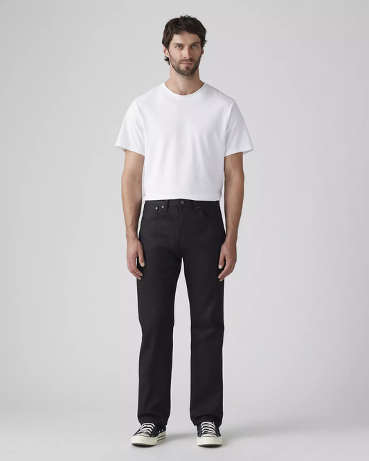 Levi’s 501 Original Shrink-to-Fit Men’s Jeans full body front view on model in black