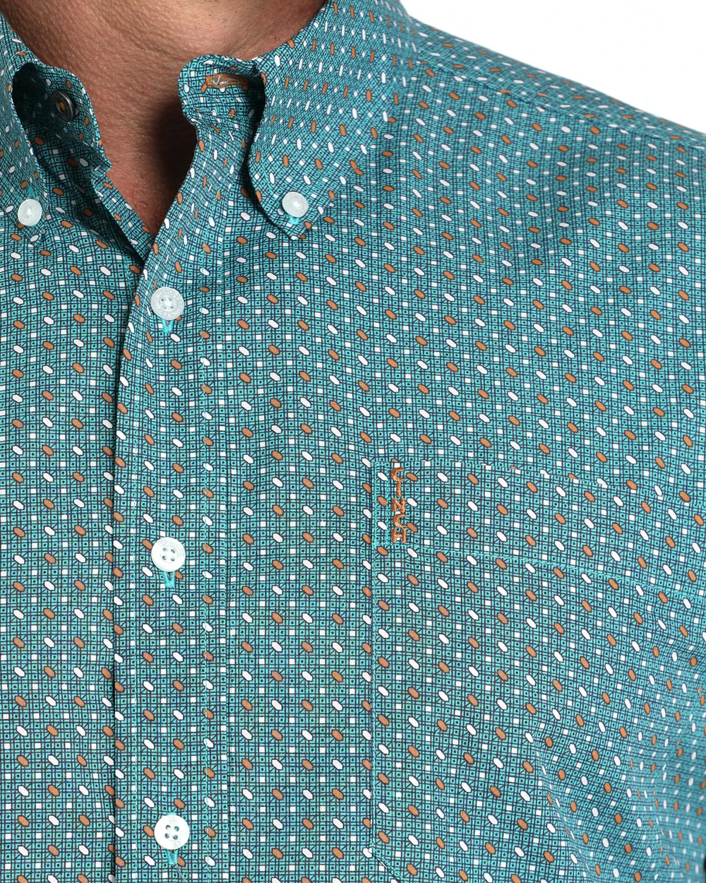 Modern Fit Button-Down Western Shirt