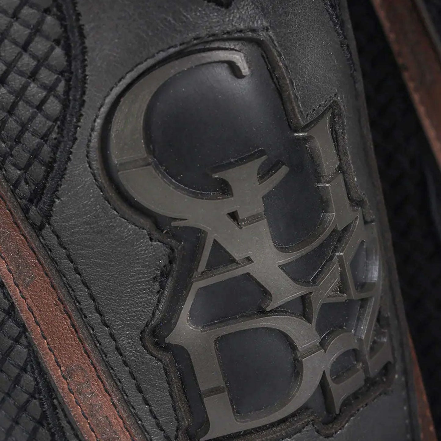 Cuadra Handcrafted Oxford Black Rodeo Cowboy Boots embroidery detail