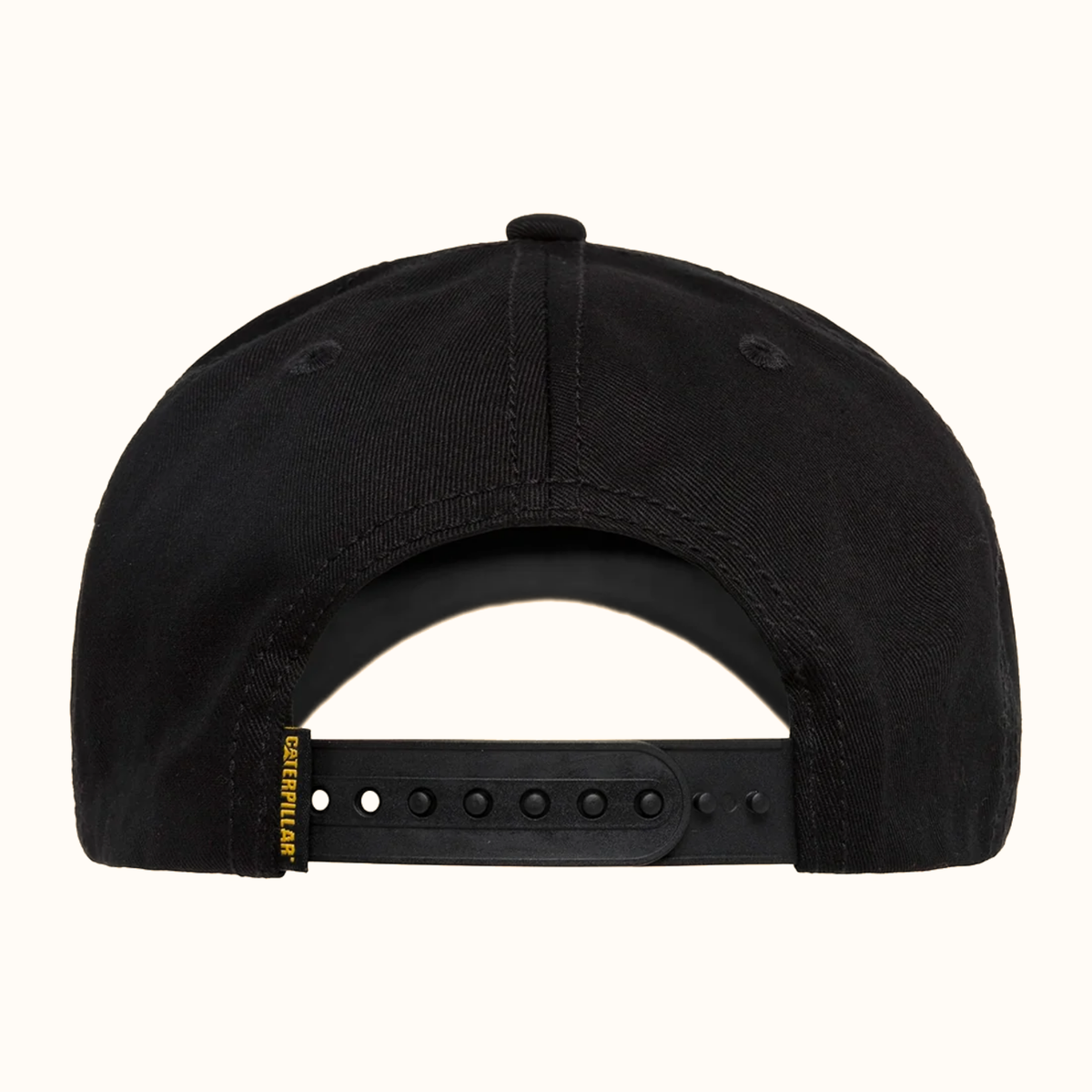 CAT Power Farming black cap with adjustable snapback rear view