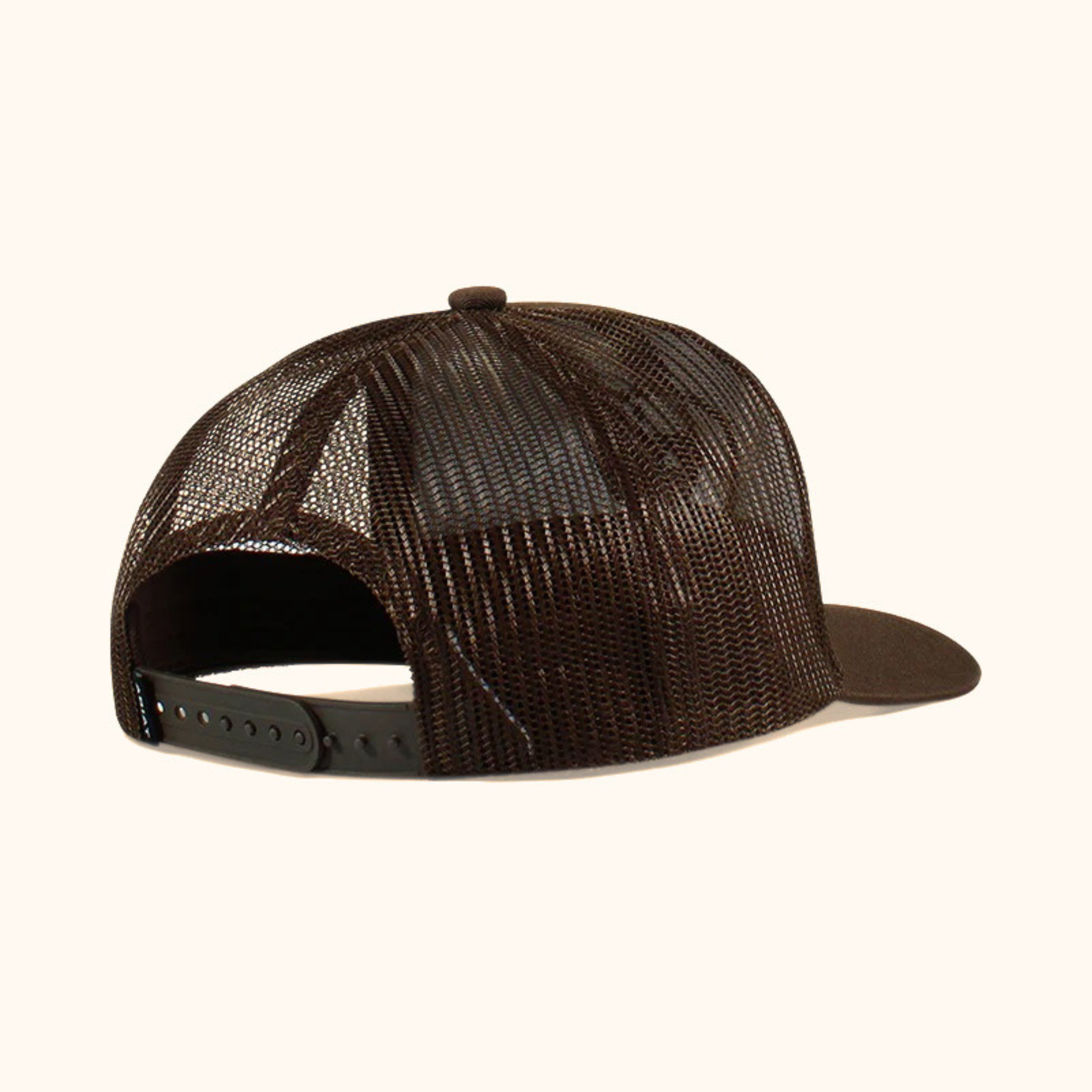 Ariat Shield Logo Snapback Cap Brown back angled view