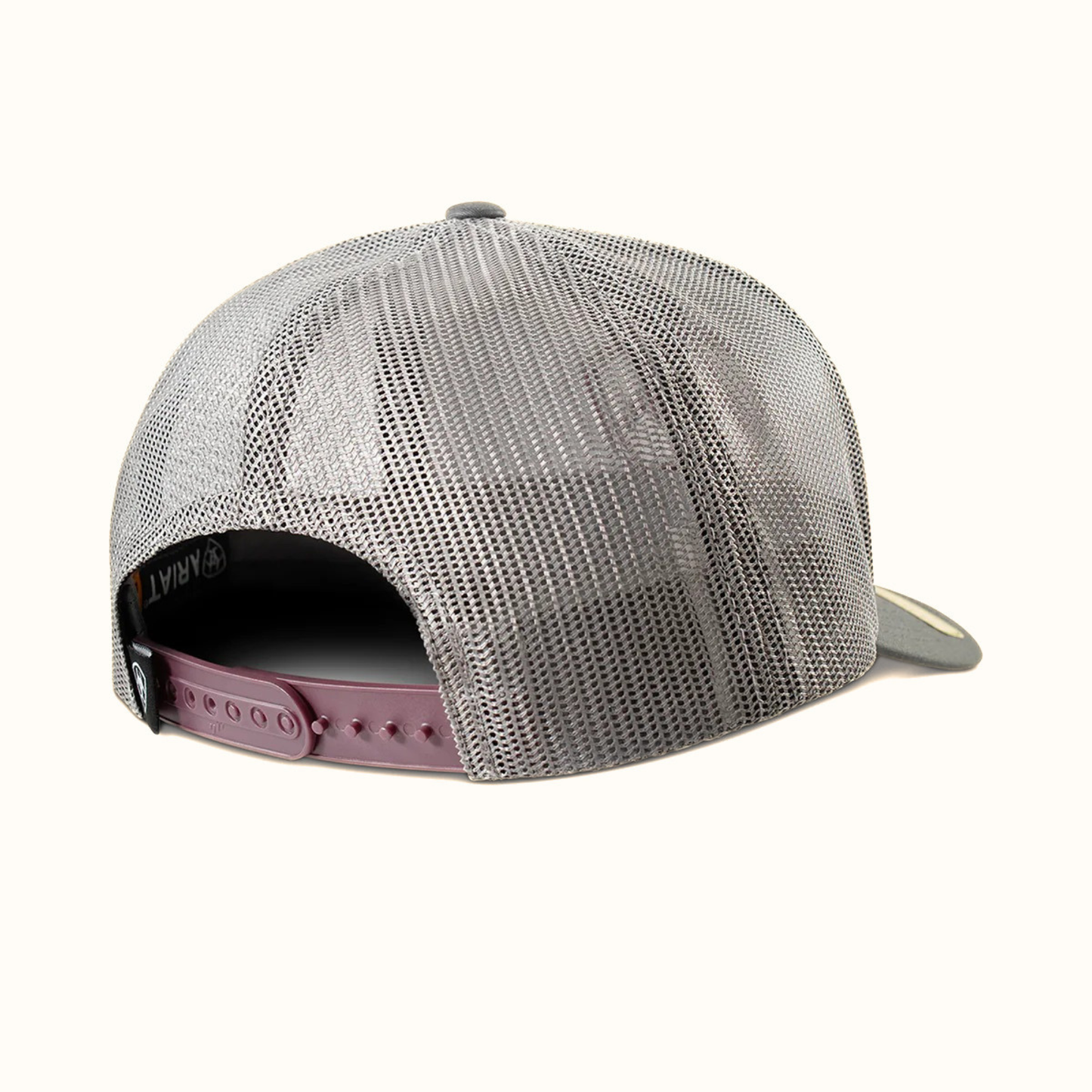 Ariat Two Tone Shield Snapback Cap Burgundy rear view