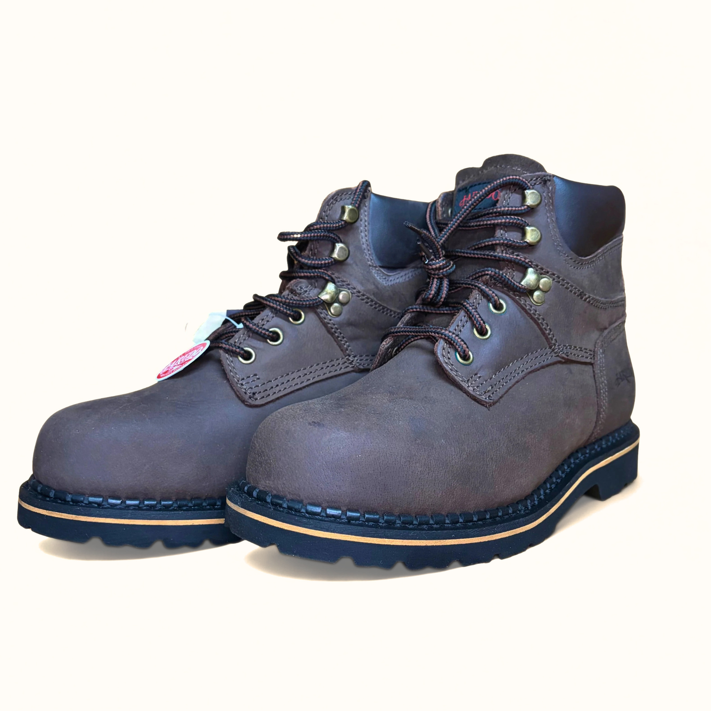 Laredo Hub & Tack Steel Toe Boot angled pair view