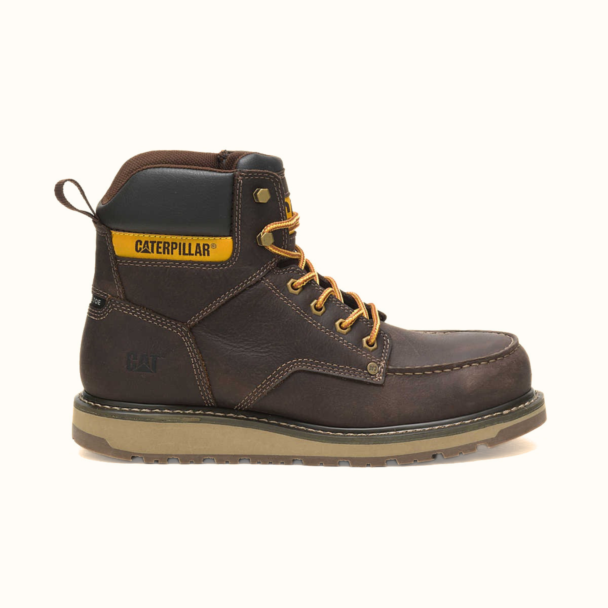 CAT Calibrate Steel Toe Waterproof Work Boot side profile