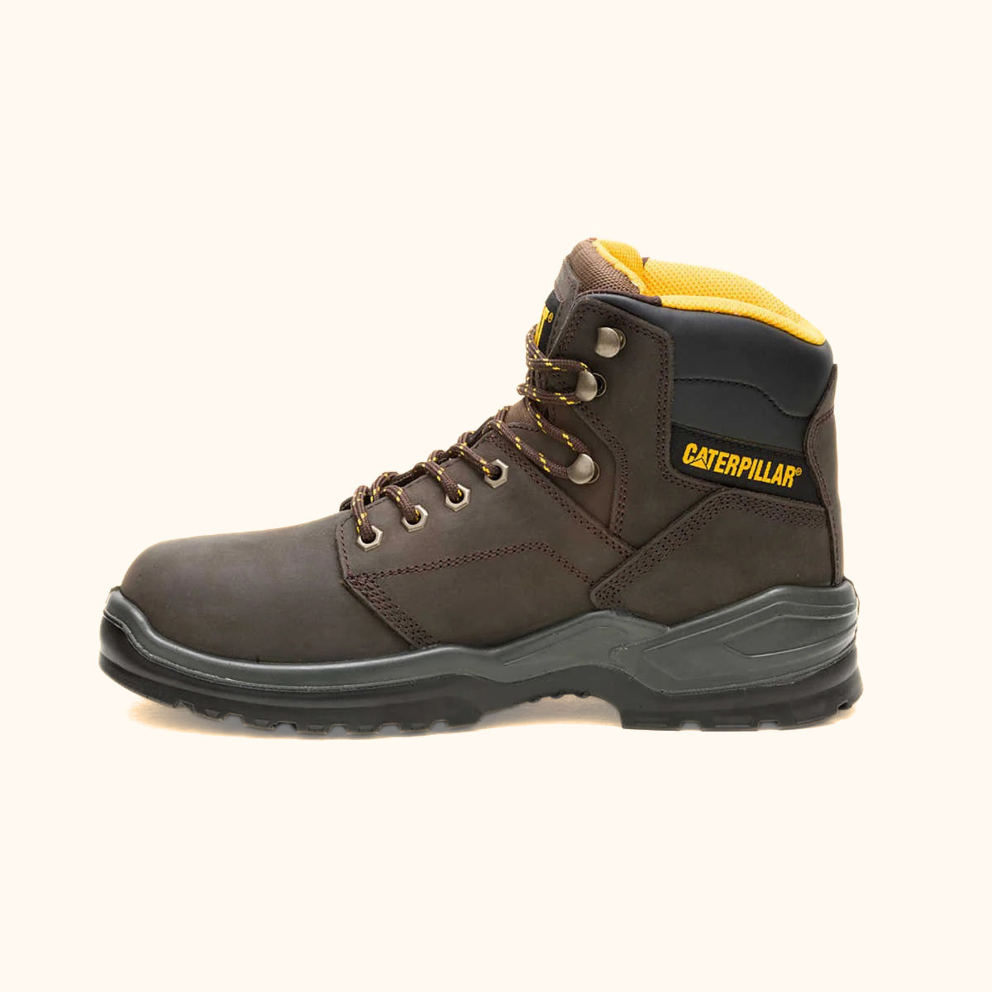 Side profile view of CAT Striver Work Boot