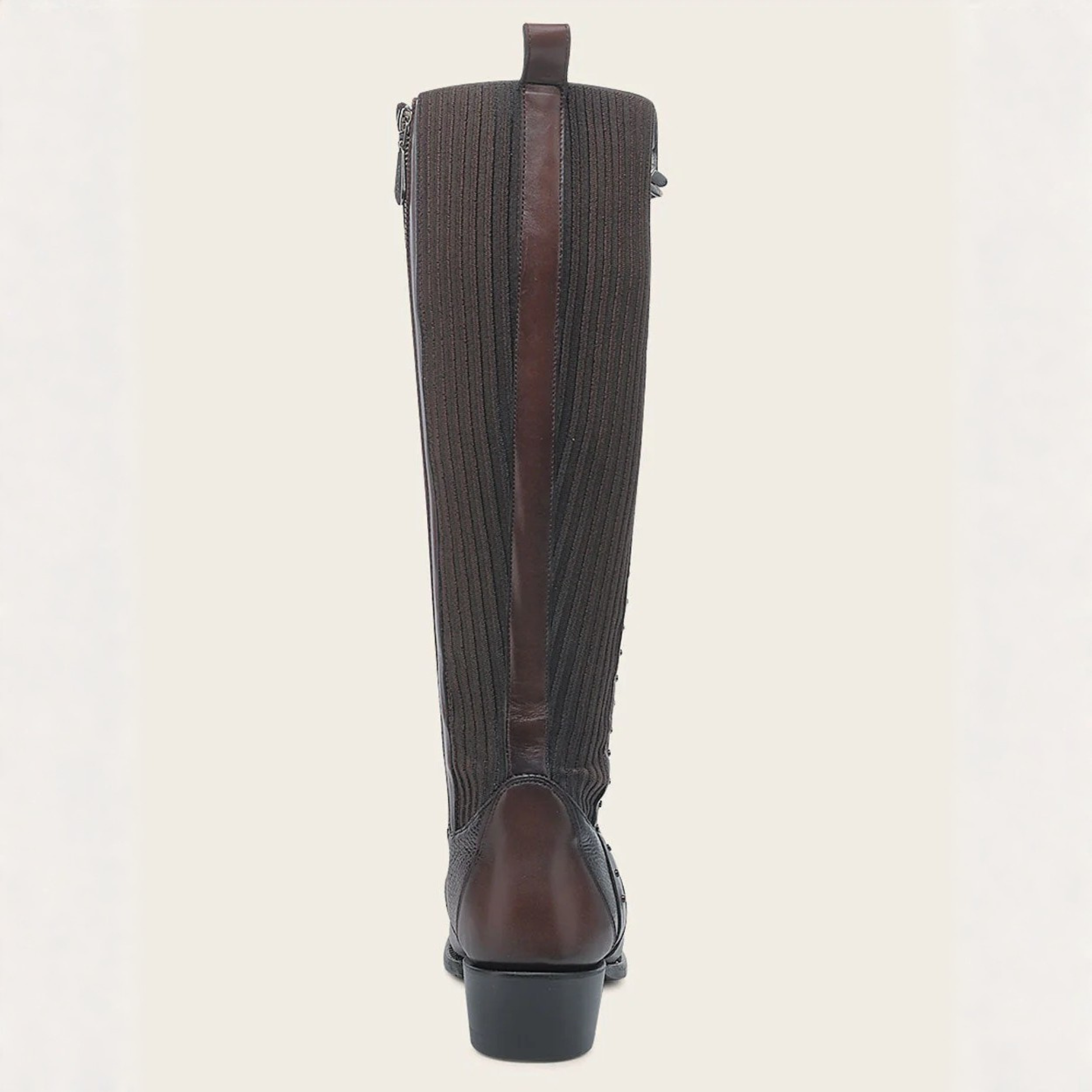Cuadra Women’s Brown Leather Riding Boots rear profile