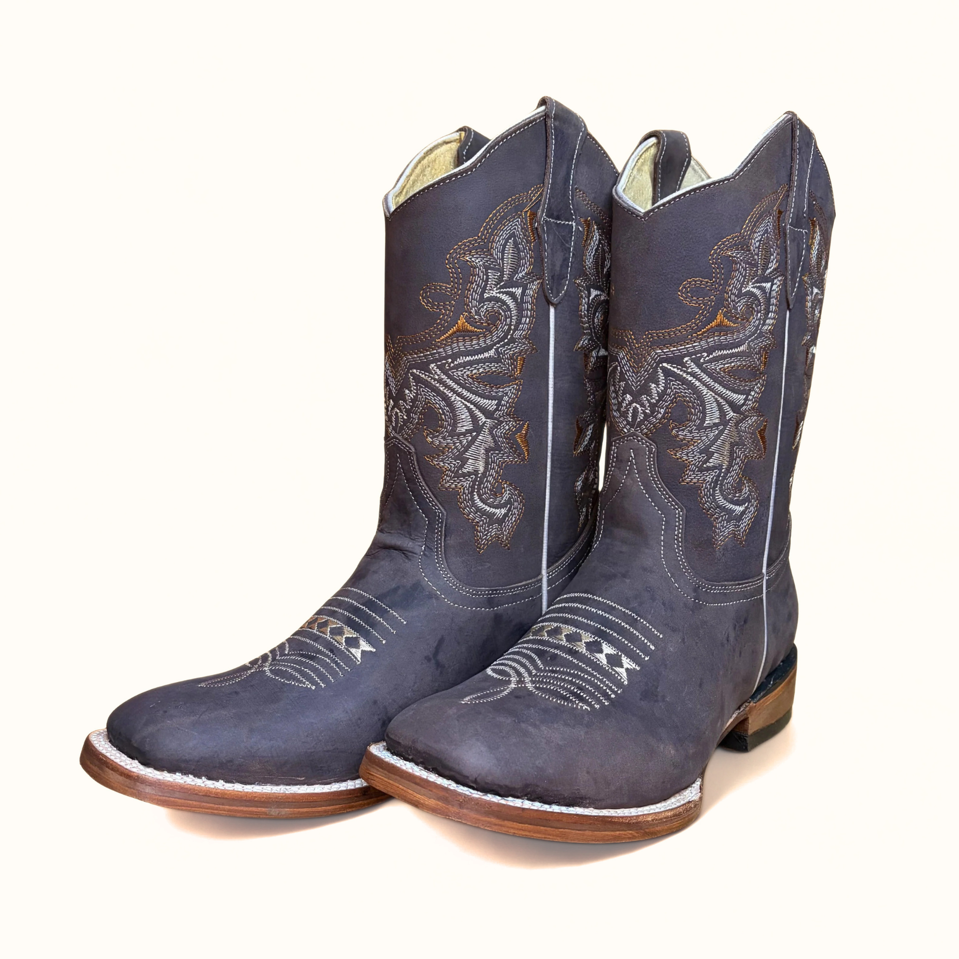 Arius Creazy Cafe Bulldog men’s western boot angle pair view