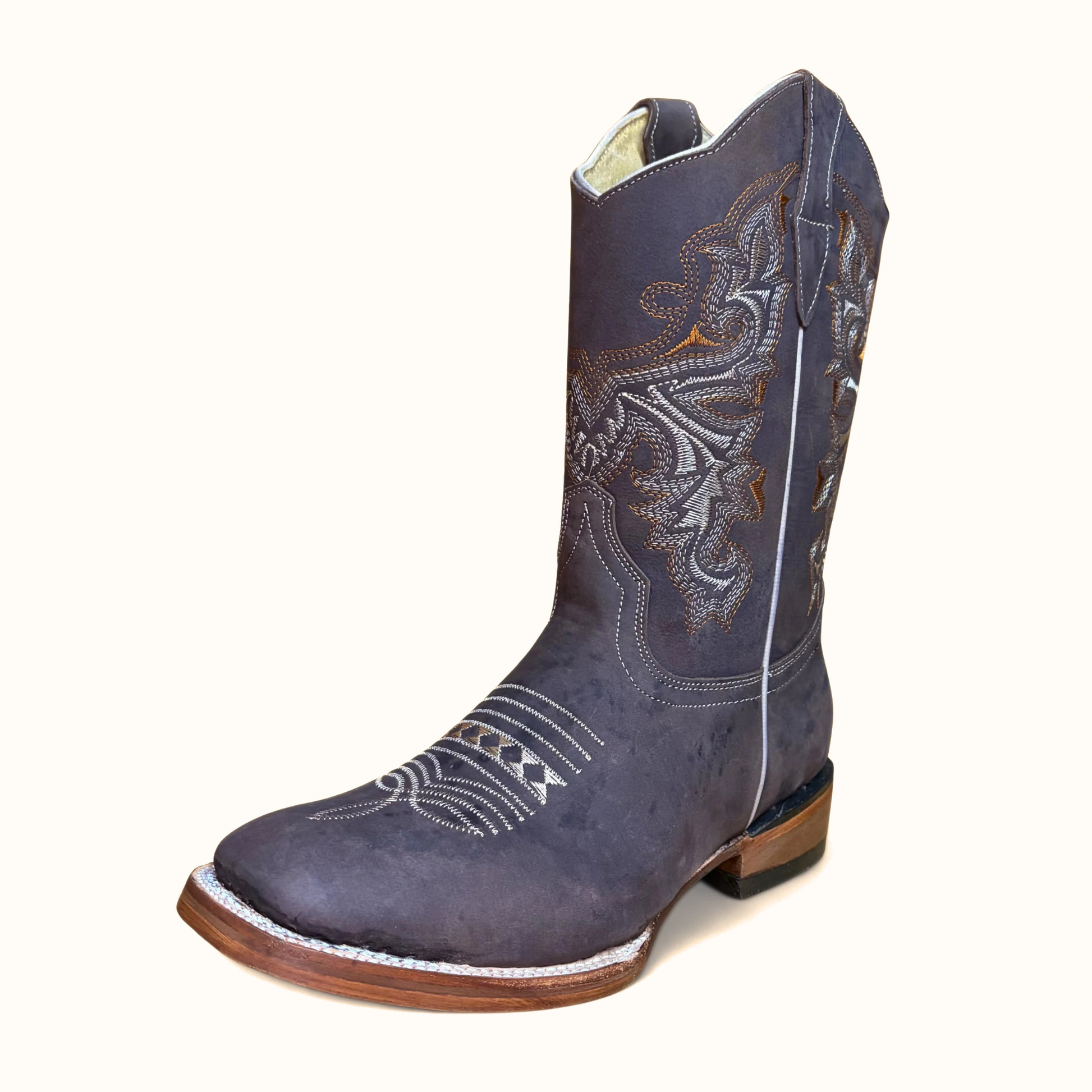 Arius Creazy Cafe Bulldog men’s western boot angle view