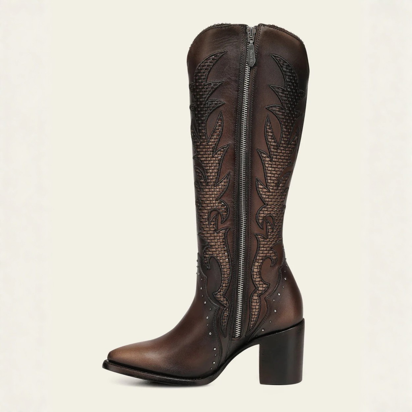 Cuadra Women’s Brown Bovine Leather Western Boots side profile