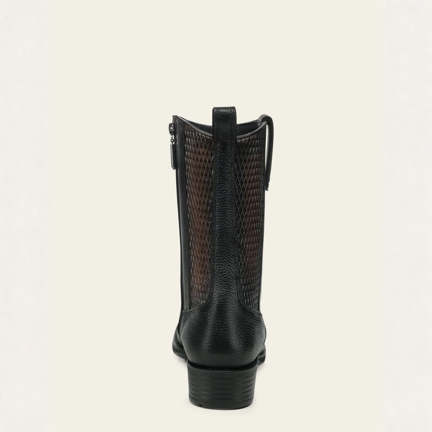 Cuadra Black Italian Deer Leather Urban Boots back profile