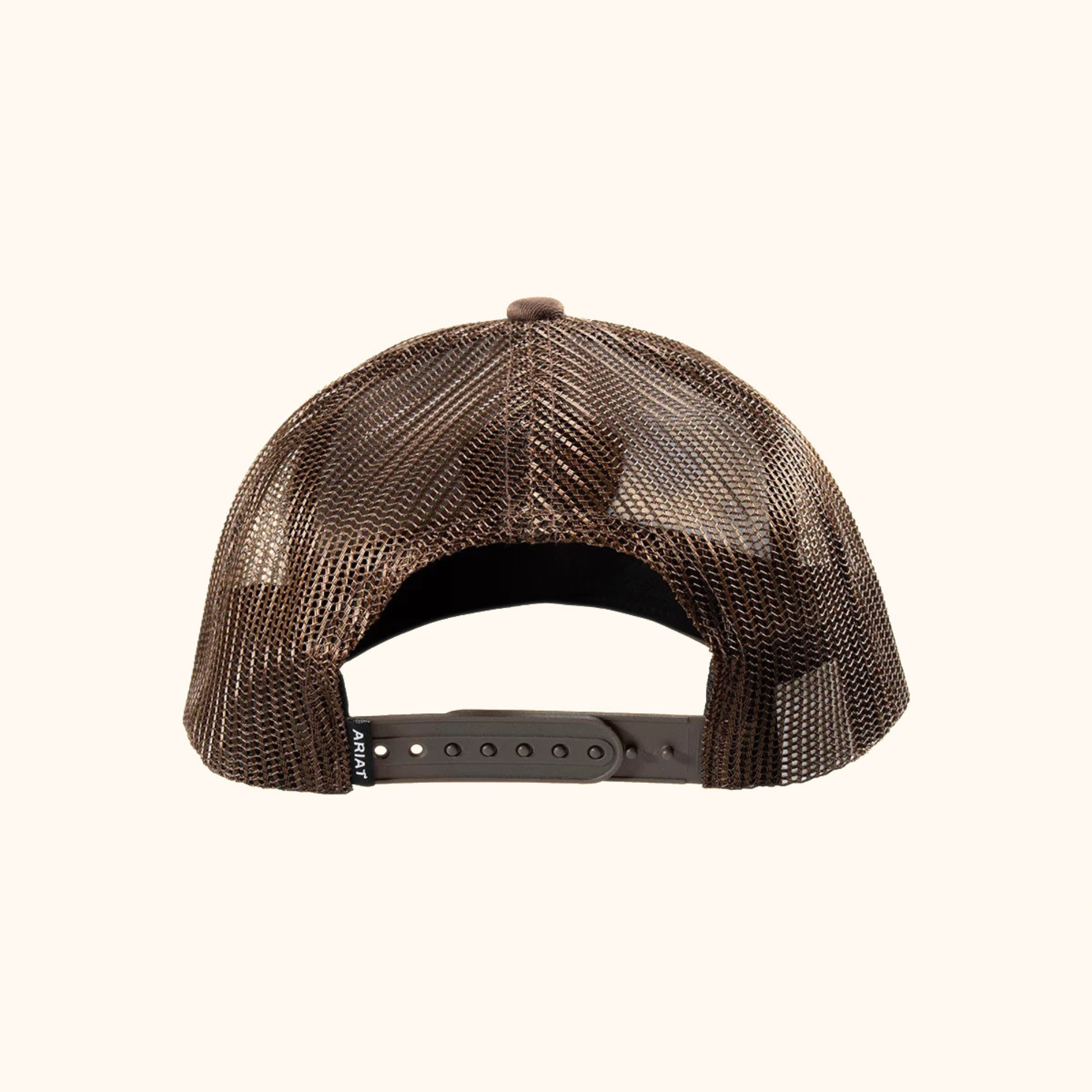 Ariat Shield Logo Snapback Cap Brown rear view