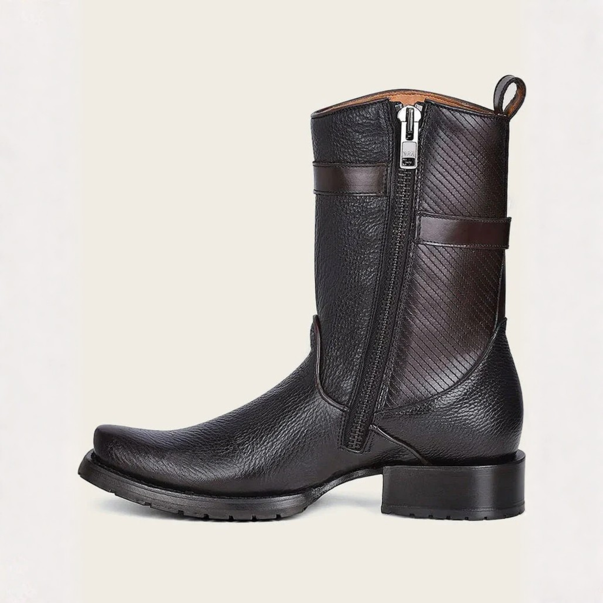 Side profile view of Cuadra Men’s Casual Leather Boot
