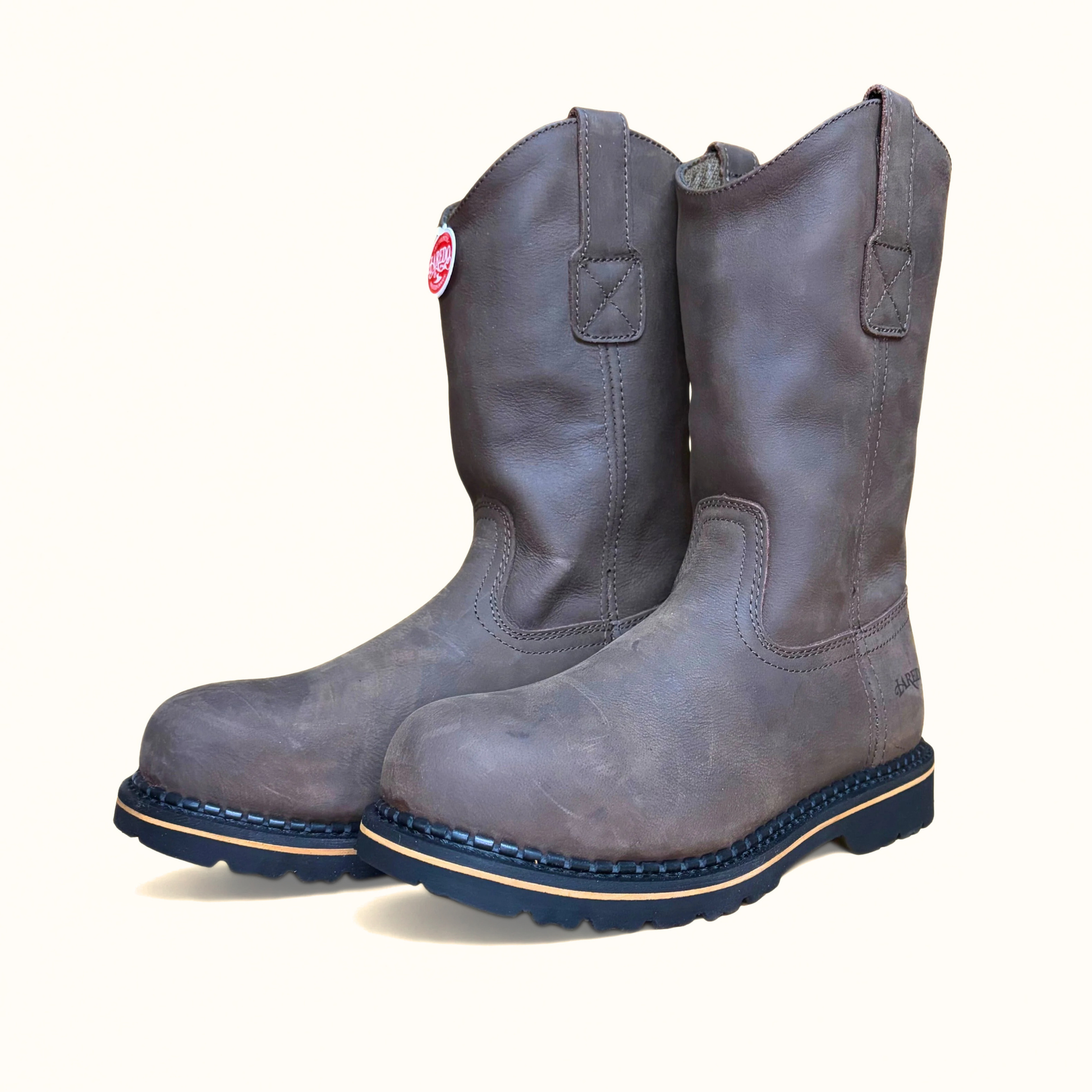 Laredo Rake Western Work Boot angled pair view