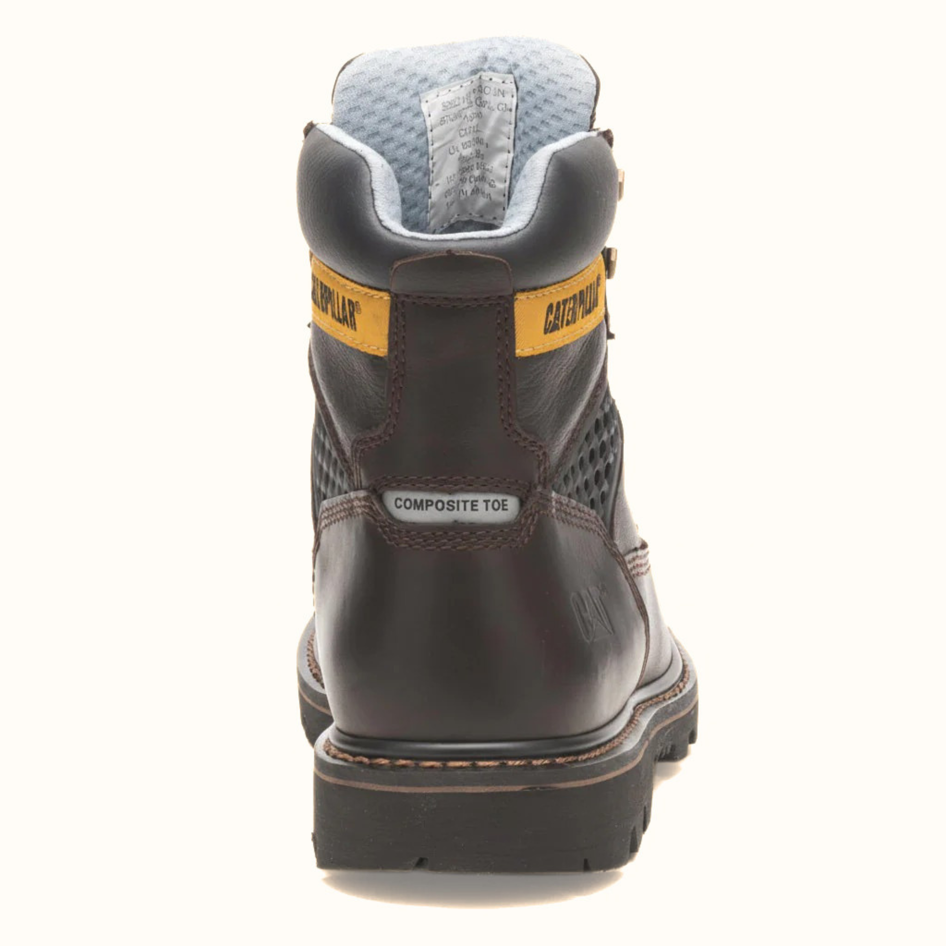 Back view of CAT Structure Cool Composite Toe Work Boot