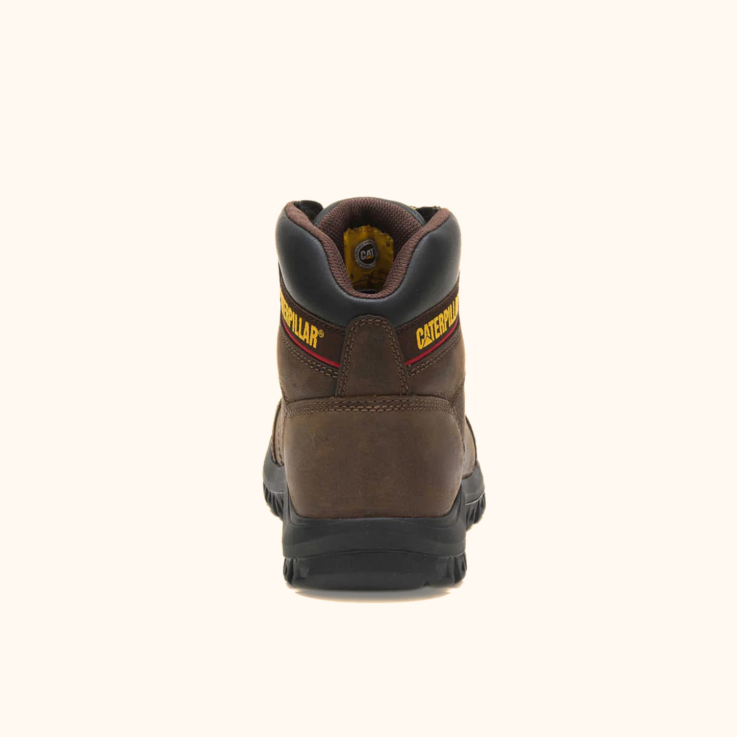 CAT Outline Work Boot back view with padded collar