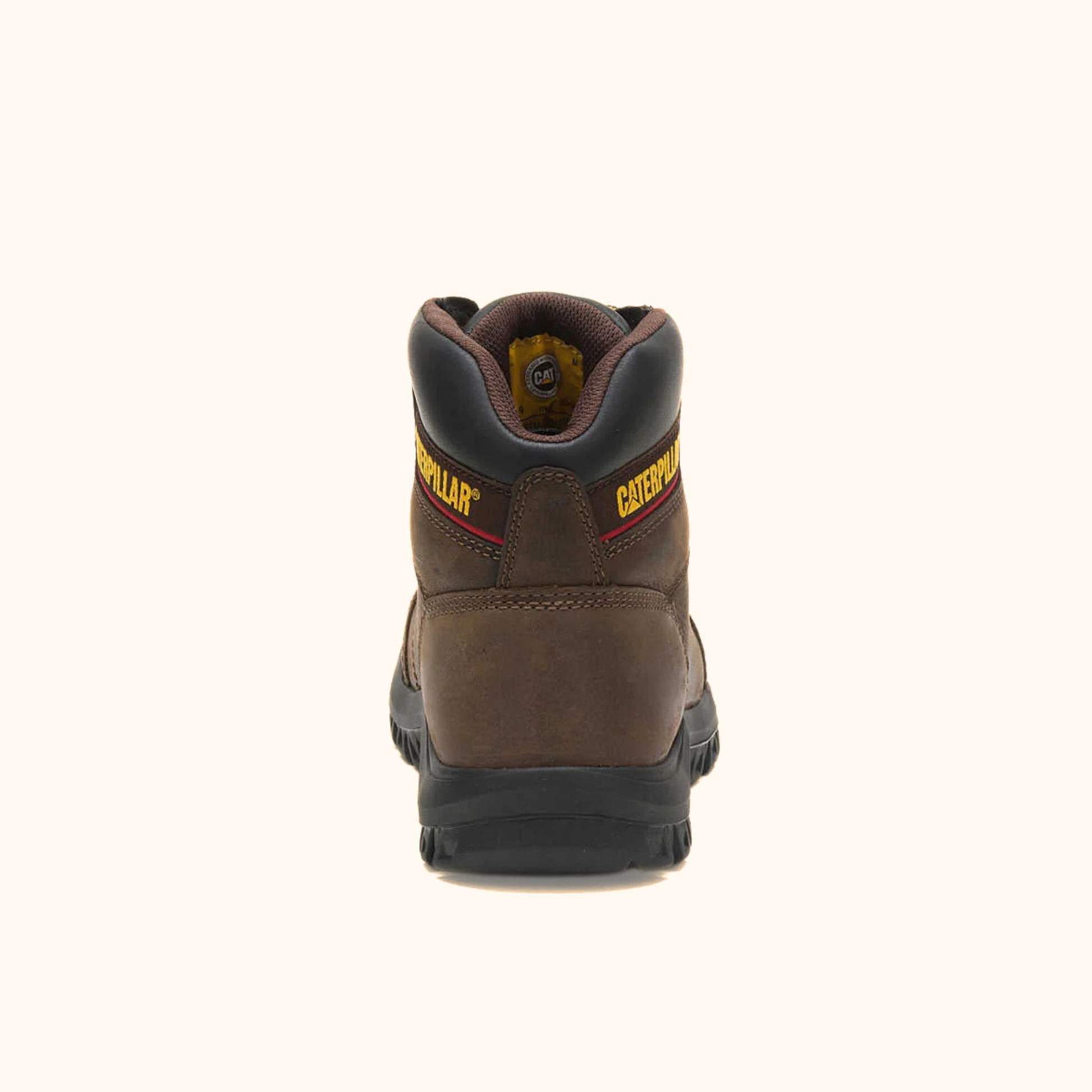 CAT Outline Work Boot back view with padded collar