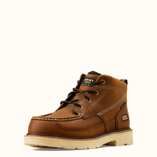 Ariat Rebar Lift Chukka Composite Toe Work Boot Brown angled view