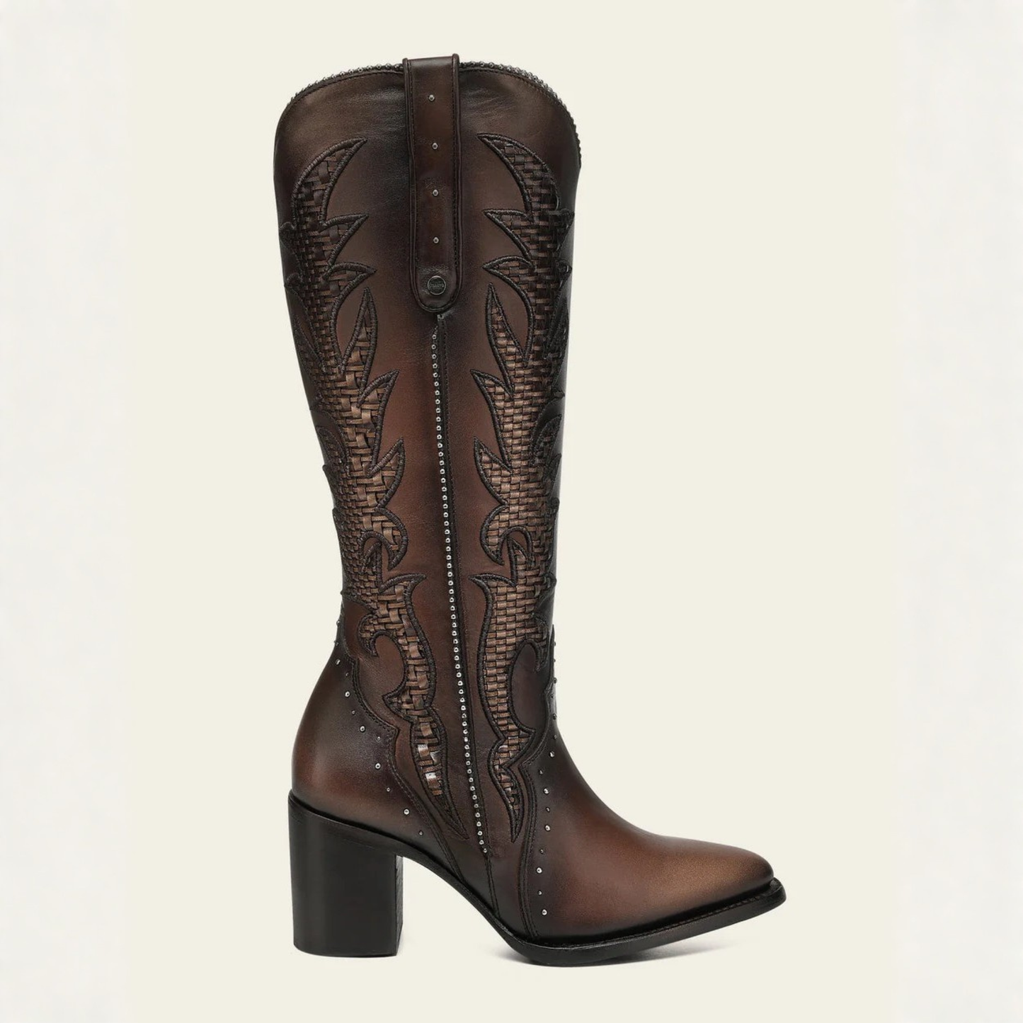 Cuadra Women’s Brown Bovine Leather Western Boots side profile
