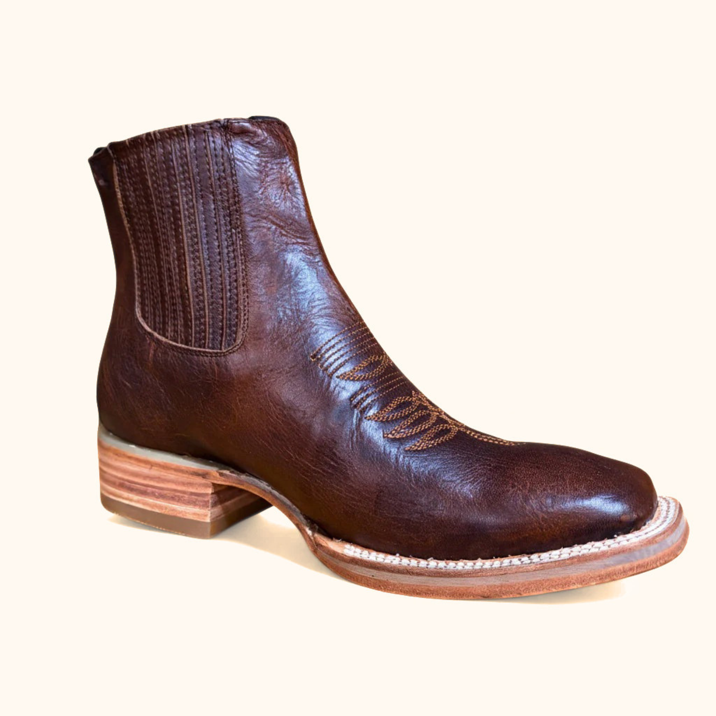 Cerro 1700 Whisky Cafe Square Toe Botin opposite angle view