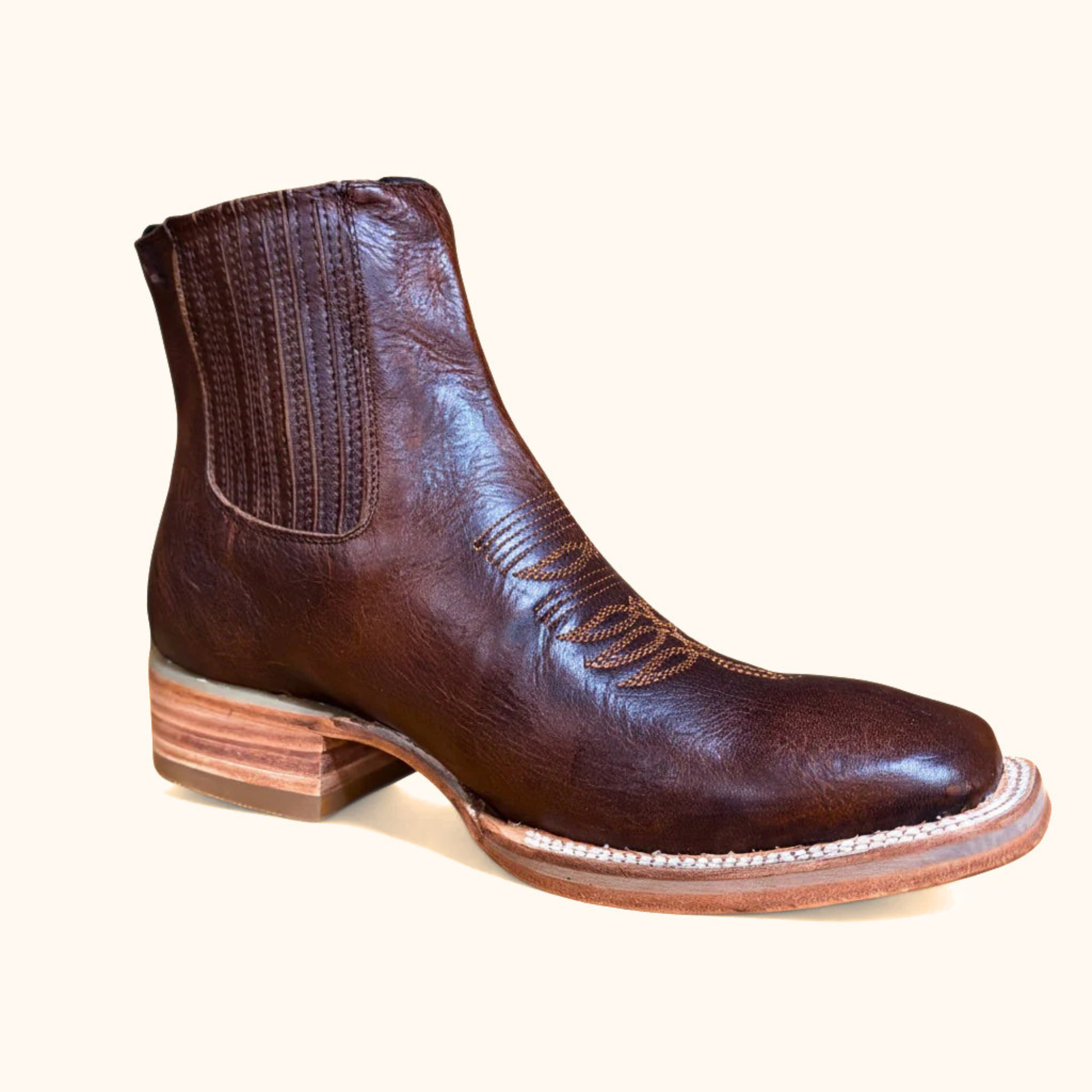 Cerro 1700 Whisky Cafe Square Toe Botin opposite angle view