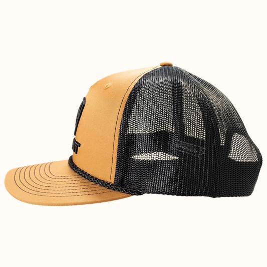 Ariat 3D Shield Snapback Cap Tan side view