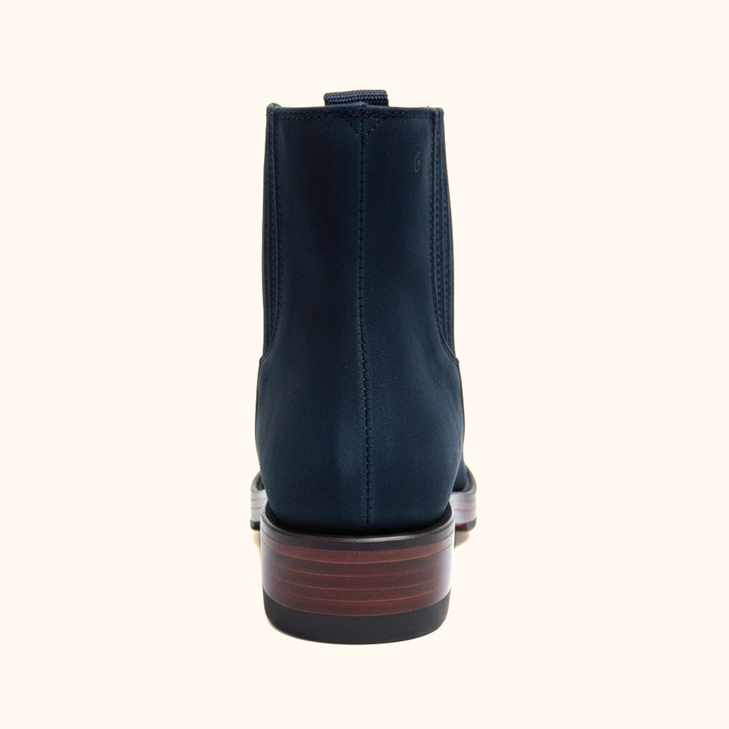 Cerro 1710 Nubuck Black Square Toe Botin rear view