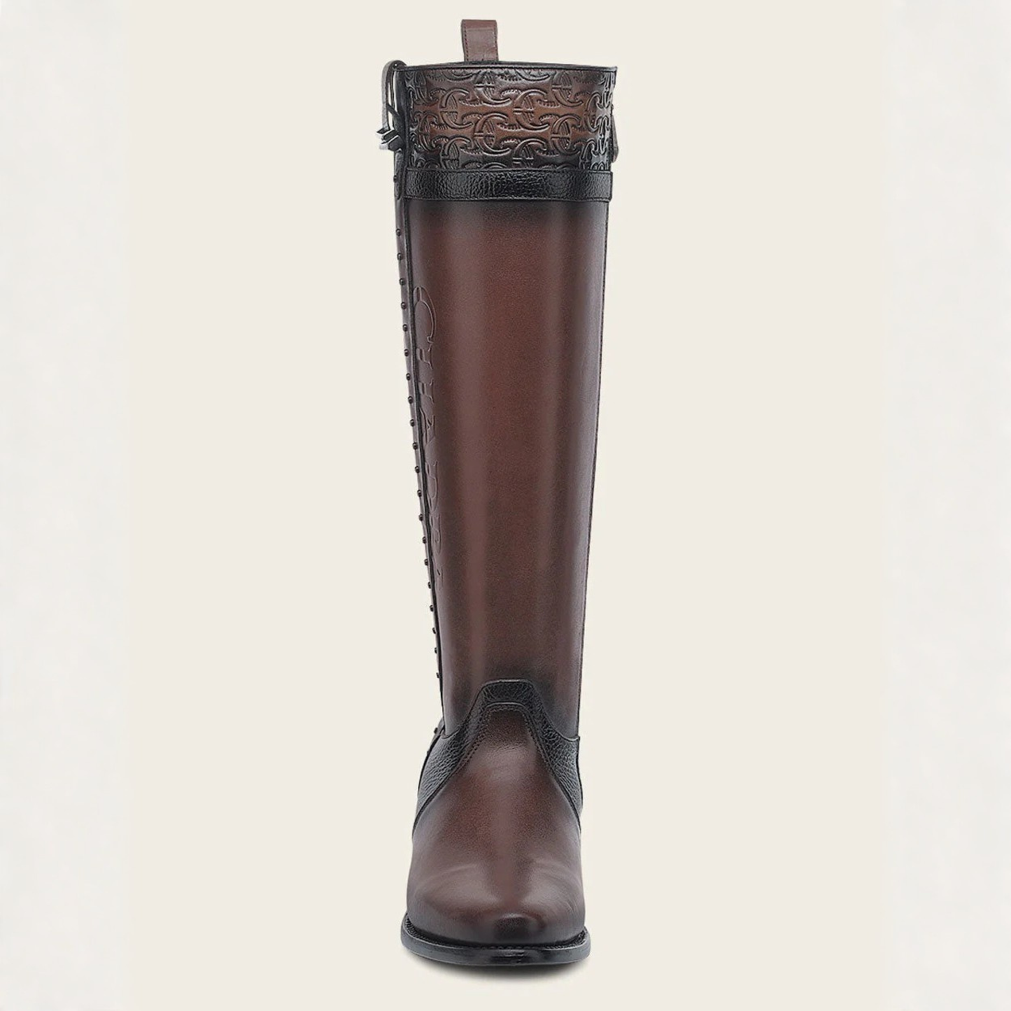 Cuadra Women’s Brown Leather Riding Boots front profile