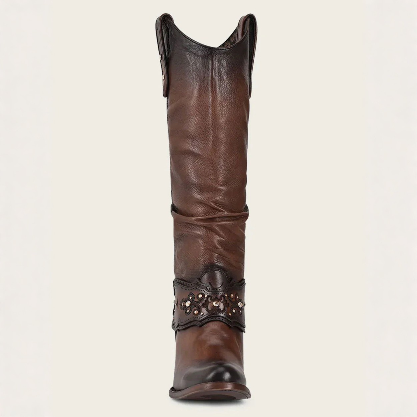 Moroni Moka Laser & Crystals Round Toe Boot