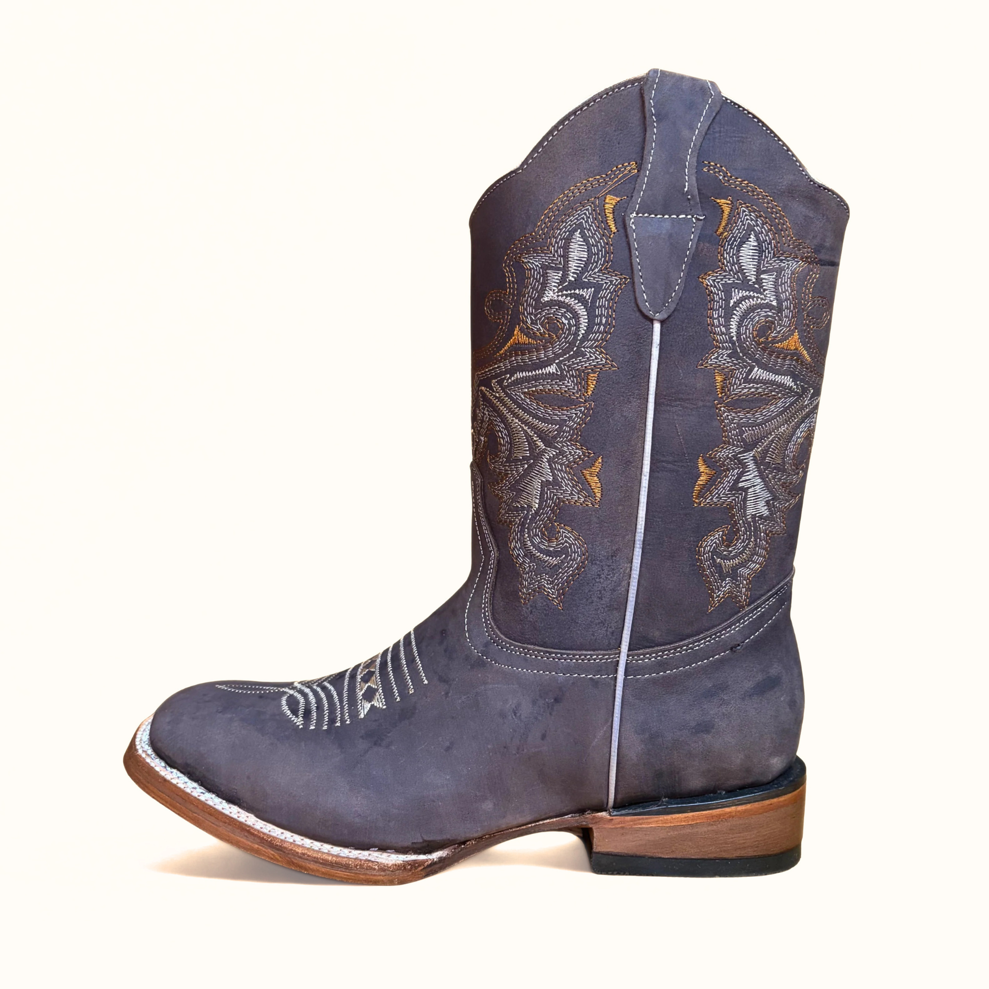 Arius Creazy Cafe Bulldog men’s western boot side view