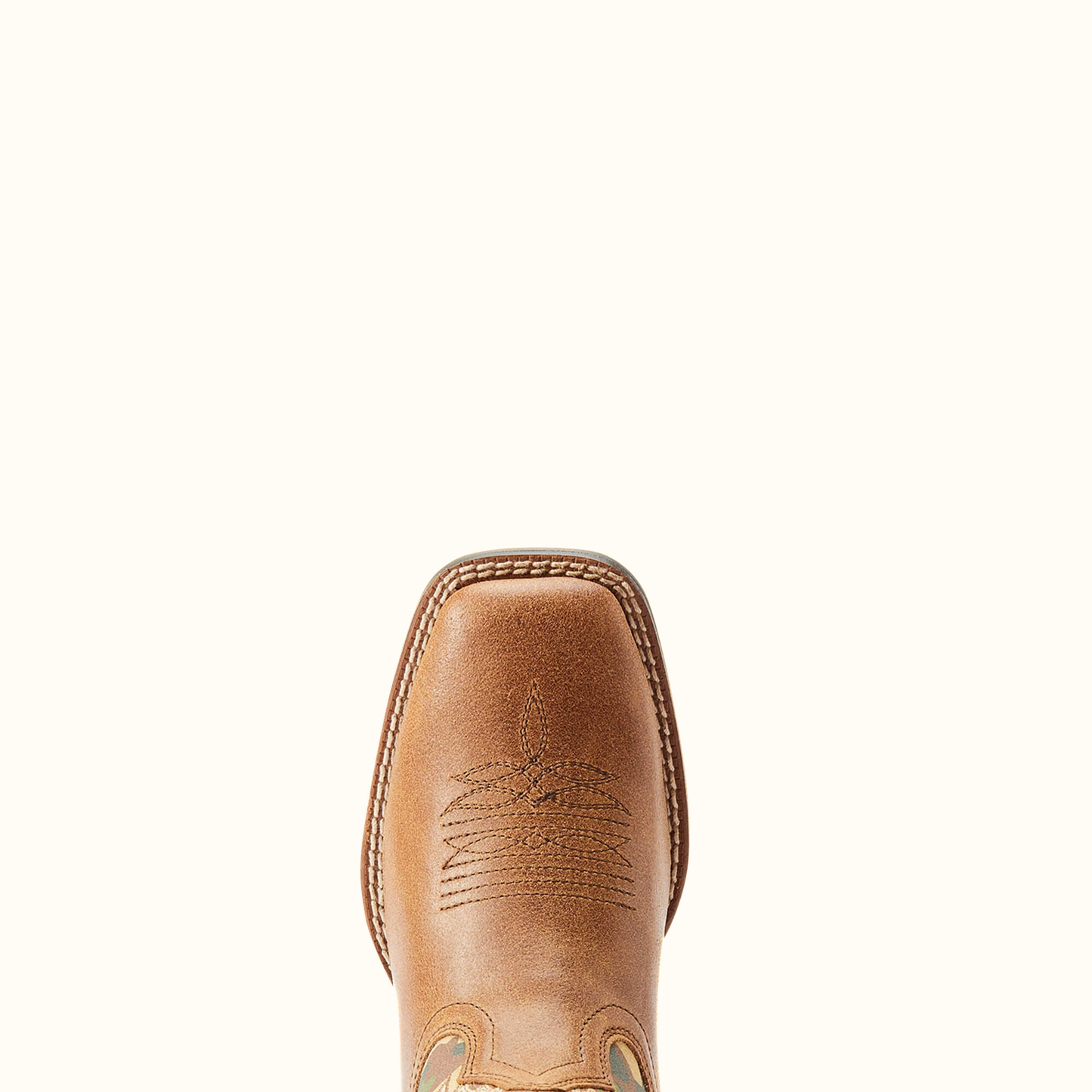Ariat Kids Lonestar Western Boot Beige toe detail