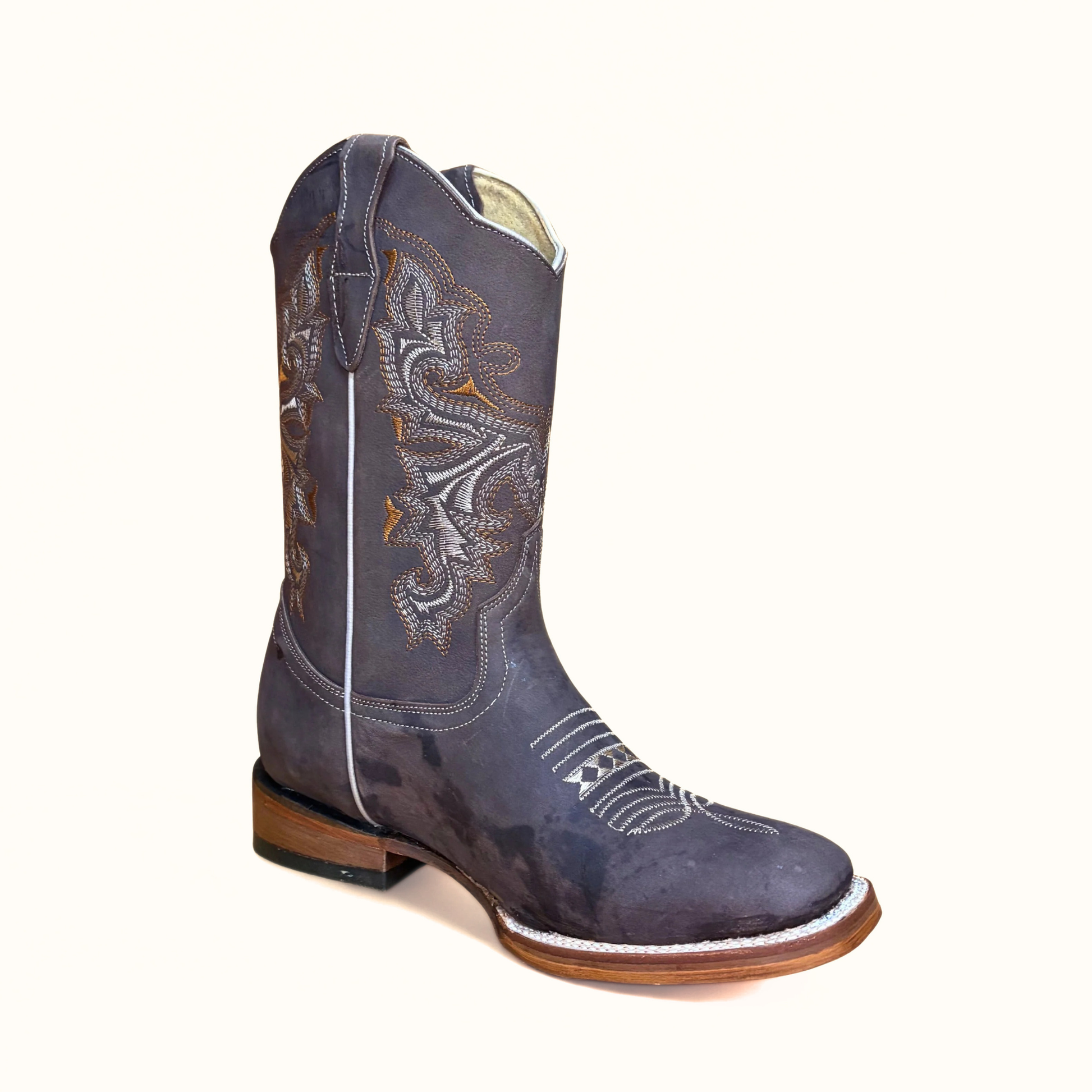Arius Creazy Cafe Bulldog men’s western boot angle view